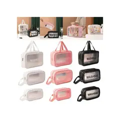 QIKUN - Set de 3 Organizadores Cosmetiquero Washbag Impermeables Neceser