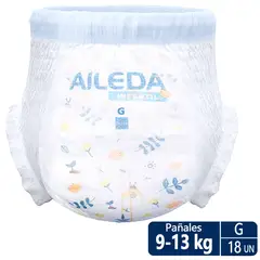 AILEDA - Pañales Pants Infantil Tamaño G (9-13 Kg) 18 Unidades Paquete Portátil Sin Género Específico