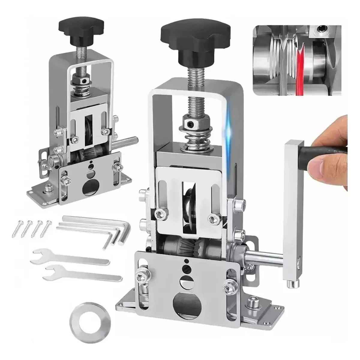KUANGYE - Maquina Pelacables Manual Pelador Cables Portátil Taladro