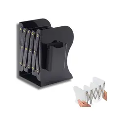 KINDA NICE - Estante Organizador Soporte Libros Ajustable Con Portalápiz Negro