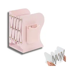 KINDA NICE - Estante Organizador Soporte Libros Ajustable Con Portalápiz Rosa