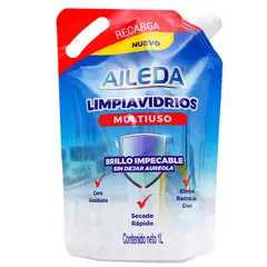 AILEDA - Doypack - Unidad - 1L Limpiadores Multiuso Limpiador vidrios