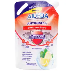 AILEDA - Desengrasantes Antigrasa Doypack - Unidad 1l Limón