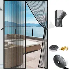 KUANGYE - Cortina Mosquitera Magnética Para Puerta Malla Antimosquitos