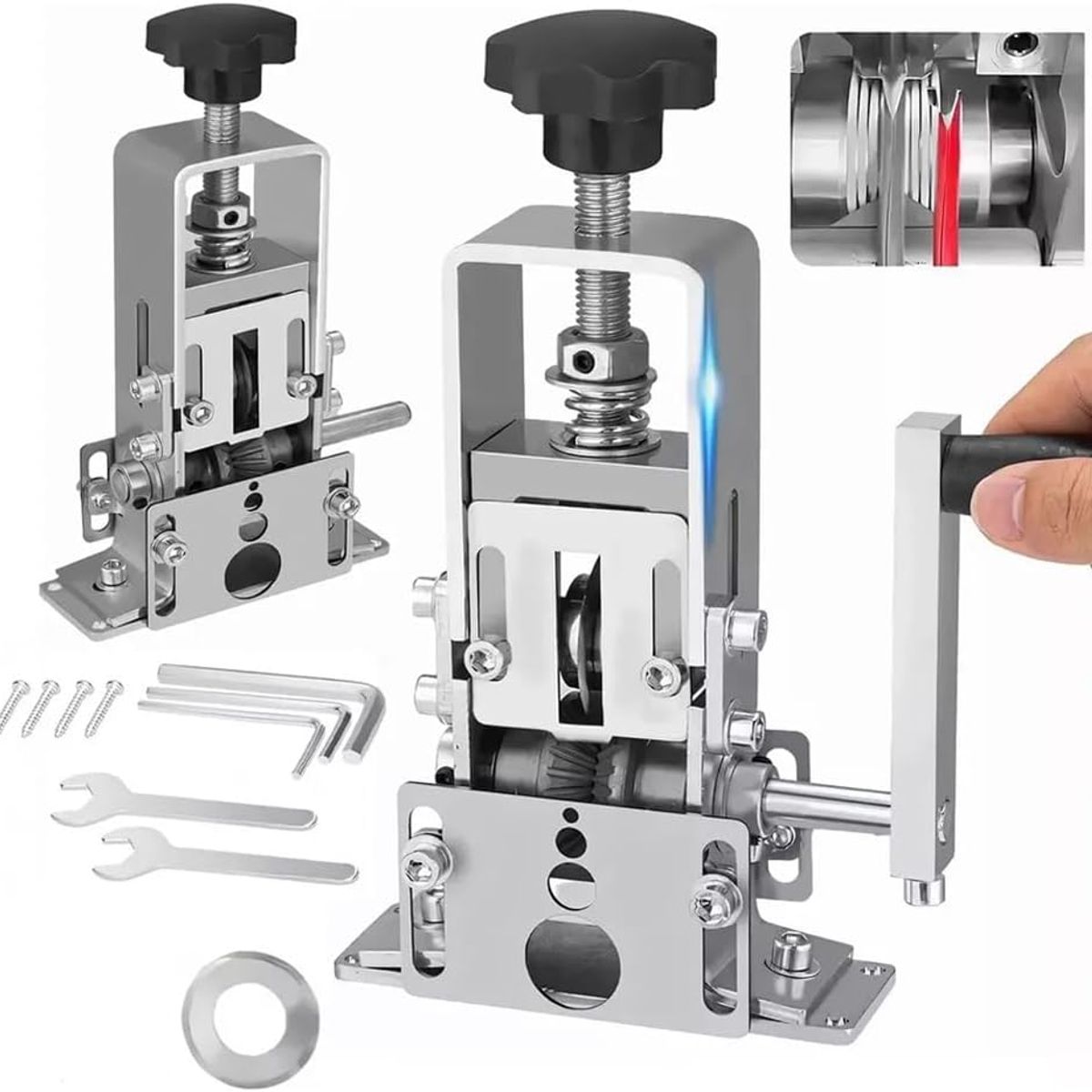 KUANGYE - Maquina Pelacables Manual Pelador Cables Portátil Taladro