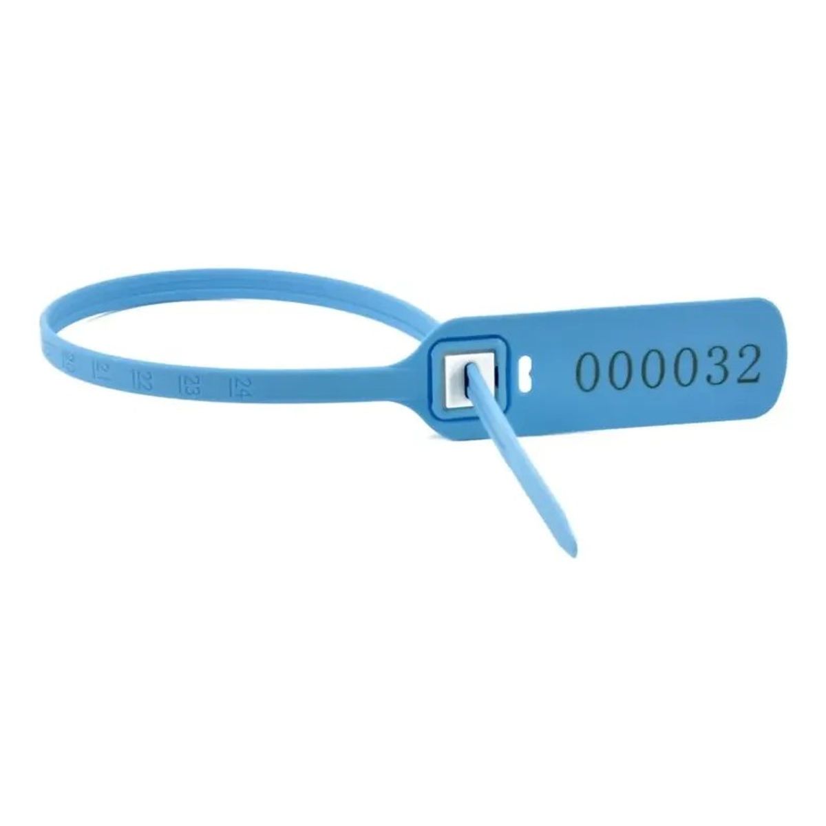 KUANGYE - Precinto Sello Seguridad 40cm Numerado 100 Unidades Celeste