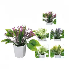 POLASUP - Plantas Artificiales de Interior Paquete de 6 Decoración Sin Cuidado para Hogar y Oficina