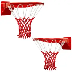 KUANGYE - Pack 2 Redes Básquetbol Repuesto 12 Bucles Malla Basketball