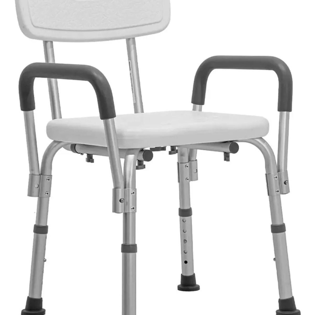 EVERSO - Silla De Ducha Con Respaldo Y Reposabrazo Antideslizante