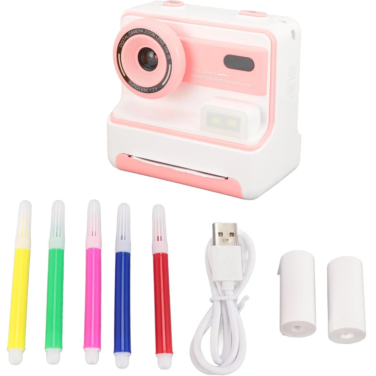 KUANGYE - Cámara De Fotos Digital Para Niños Impresión Instantánea