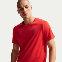 NIKE - Polera Miler Rojo Hombre