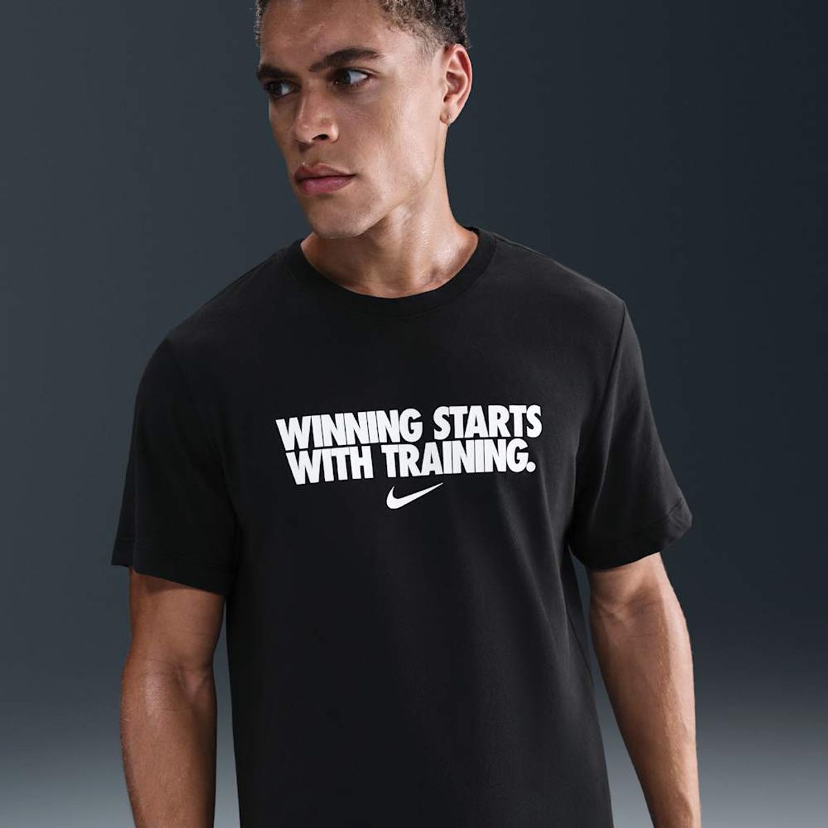 NIKE - Polera Nike Negro Hombre