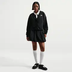 NIKE - Cárdigan Sportswear Club Fleece Negro Mujer
