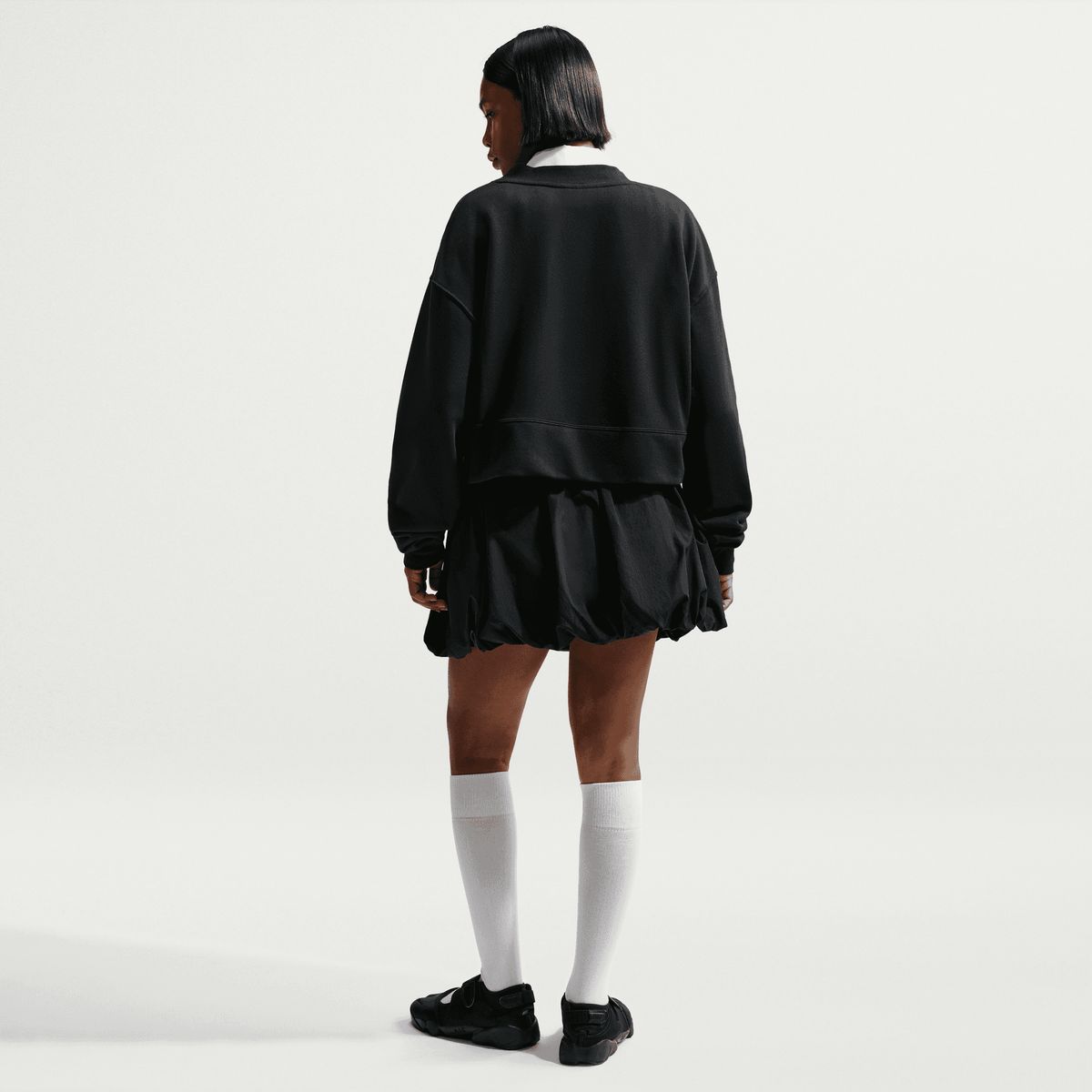 NIKE - Cárdigan Nike Sportswear Club Fleece Negro Mujer