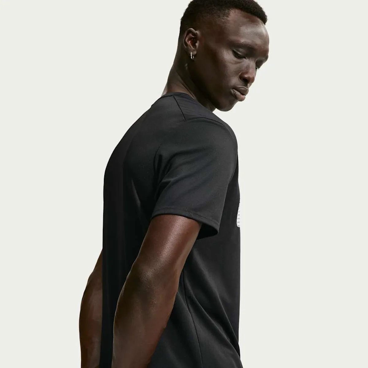 NIKE - Polera Nike Miler Negro Hombre
