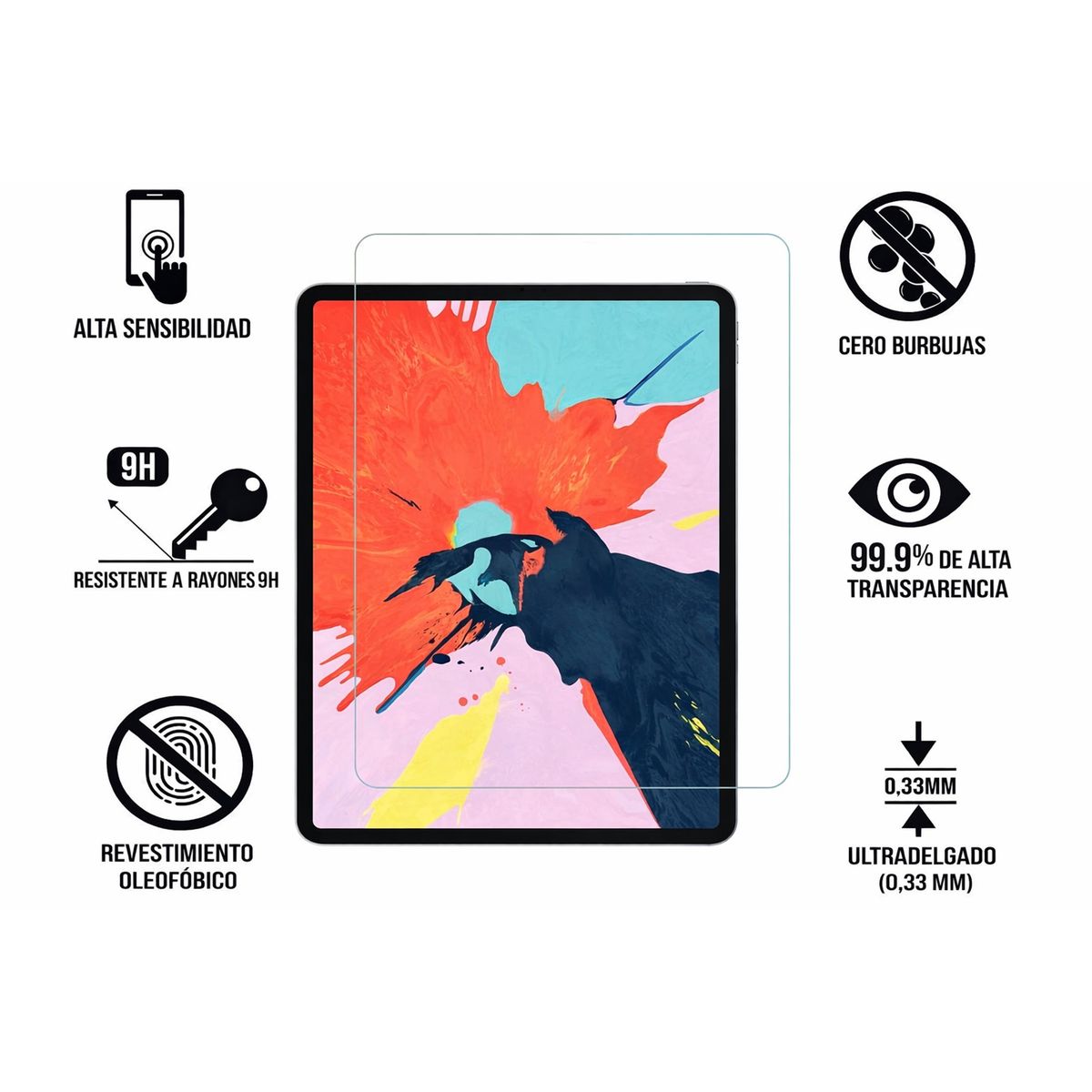 JOIGO - Mica Vidrio Templado Para Tablet Lenovo K11 11 Pulgadas