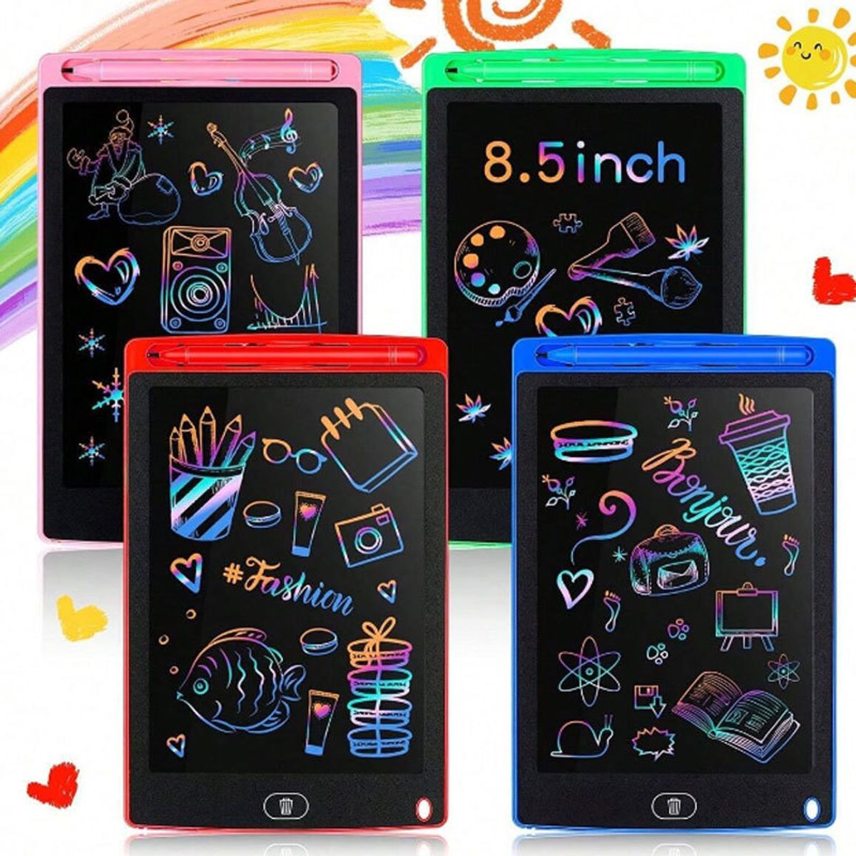 GENERICO - Pizarra Mágica Lcd Niños 12 Pulgadas Con Lápiz Color Azul