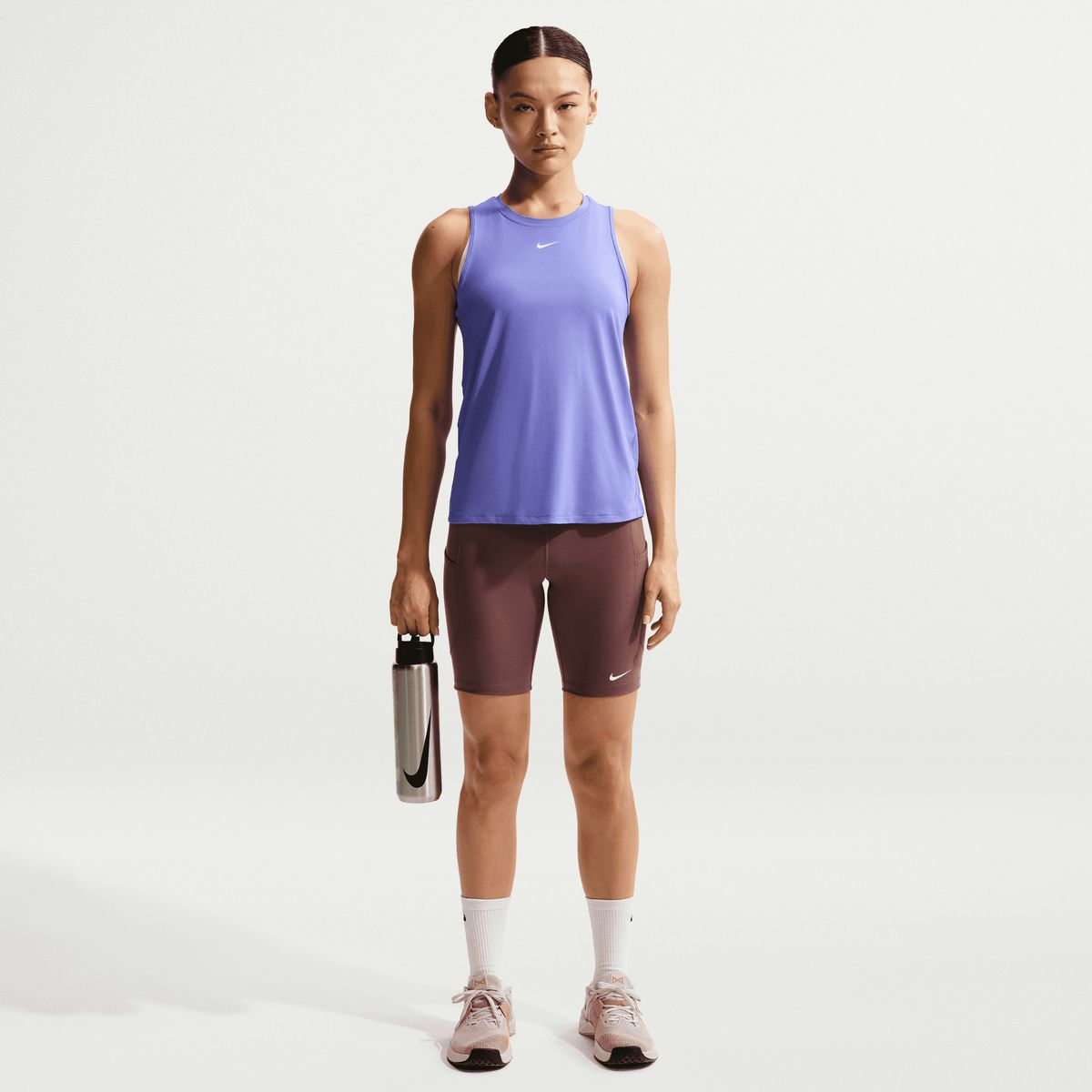 NIKE - Shorts Nike One Morado Mujer