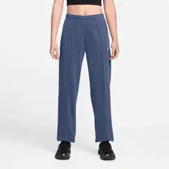 NIKE - Pantalón Sportswear Chill Terry Azul Mujer