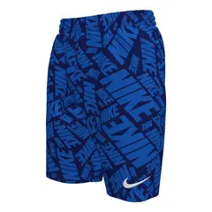 NIKE - Shorts Swim Breaker Tossed Block Azul Unisex niños