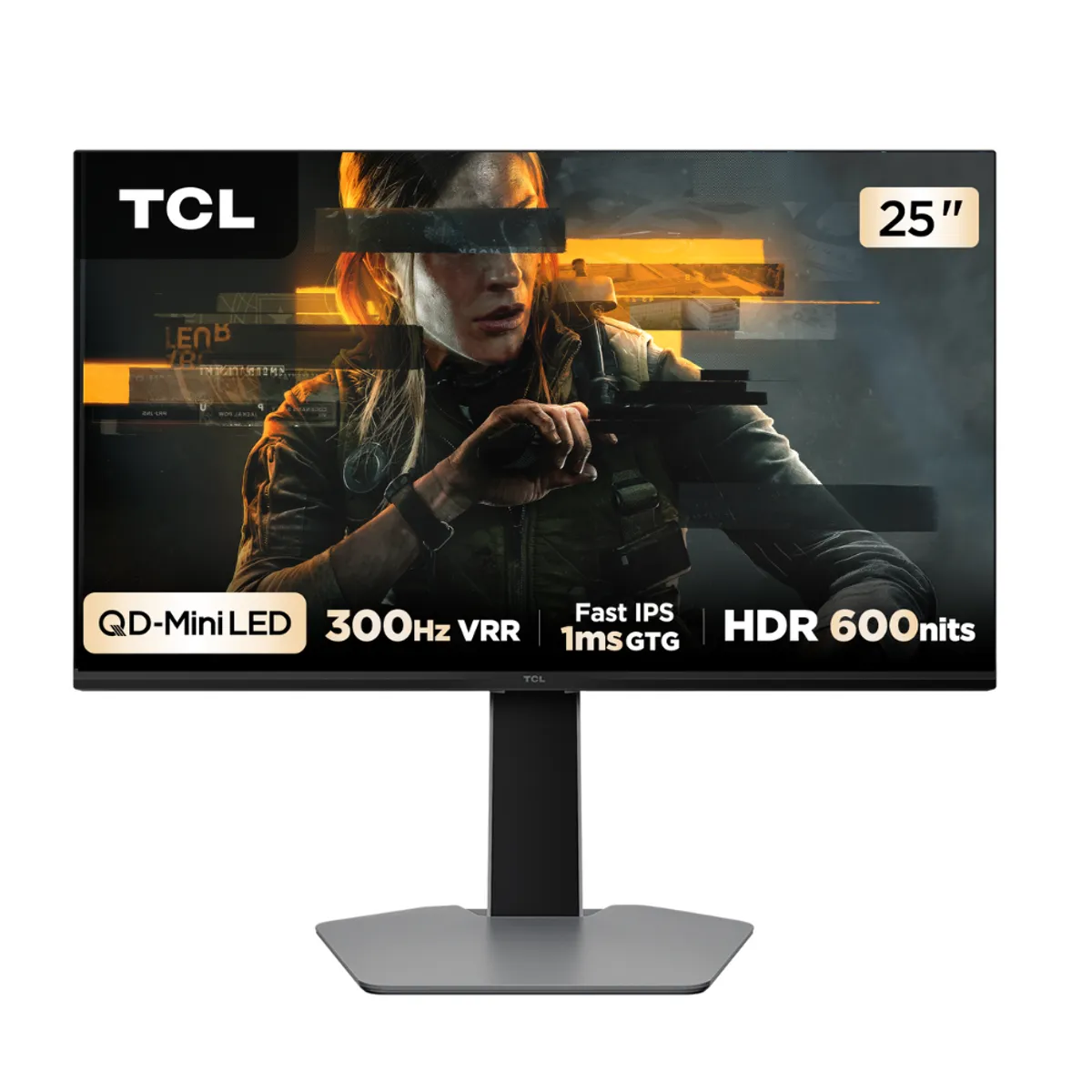 TCL - Monitor Gamer TCL 25" QD-Mini LED 25G64 FHD 300Hz