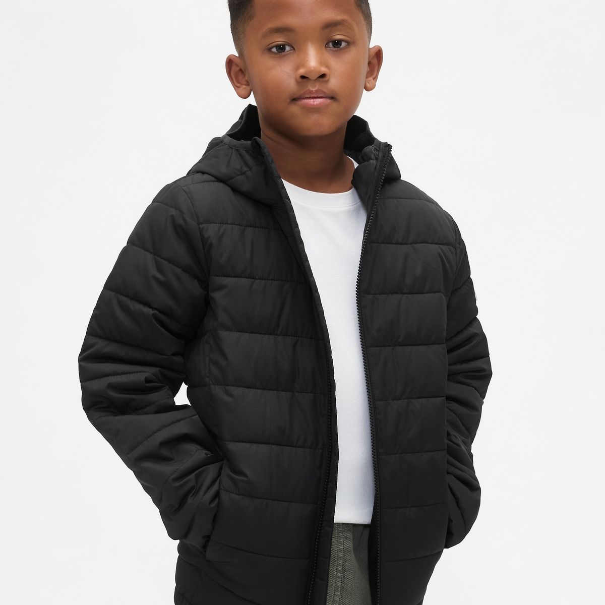 GAP - Chaqueta Niño Puffer Negro Gap