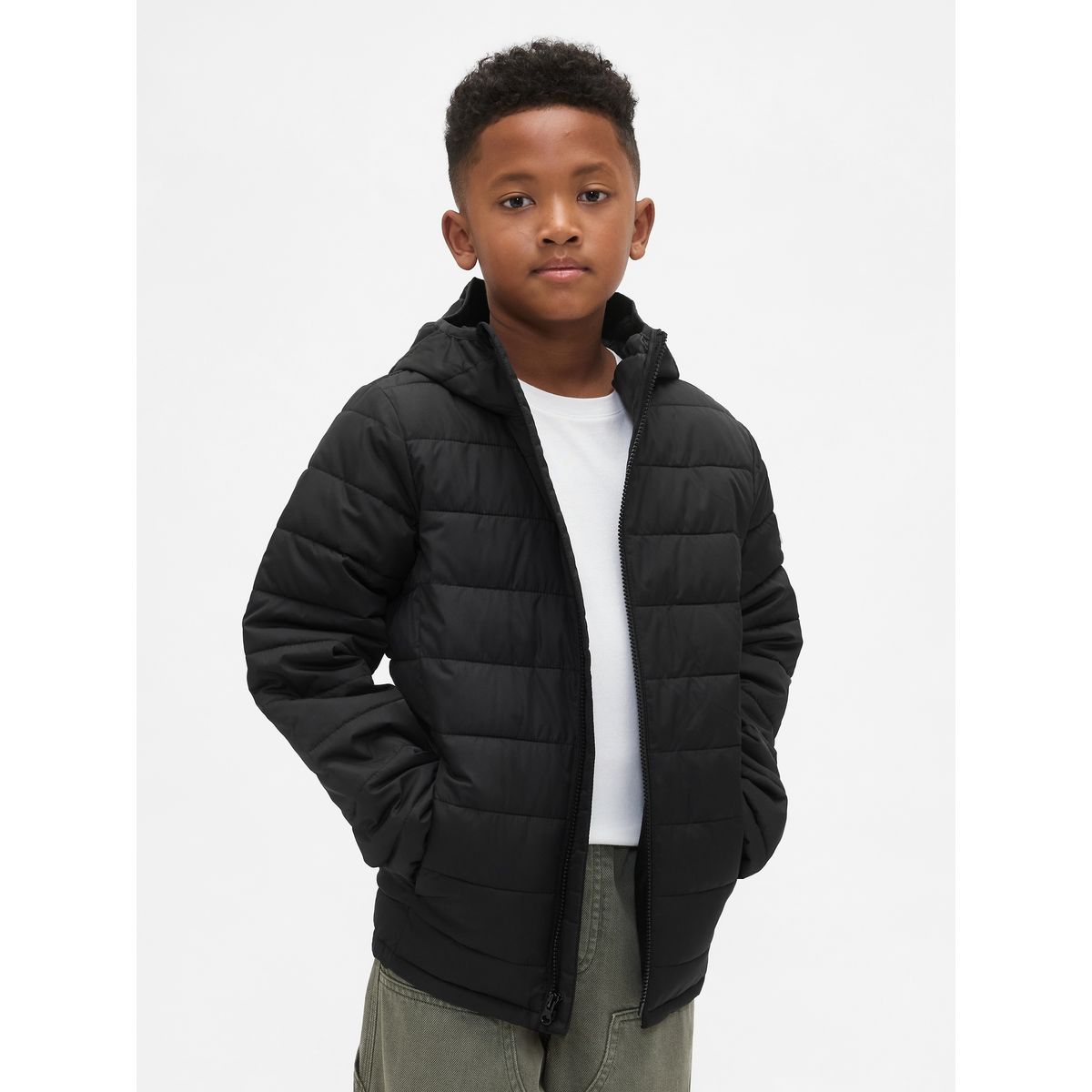 GAP - Chaqueta Niño Puffer Negro Gap