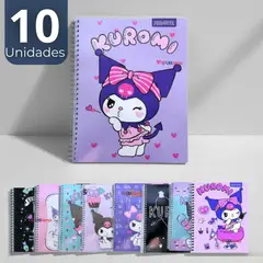 PROARTE - Pack 10 Cuadernos Universitarios Kuromi 7mm 100 Hojas Diseños Surtidos