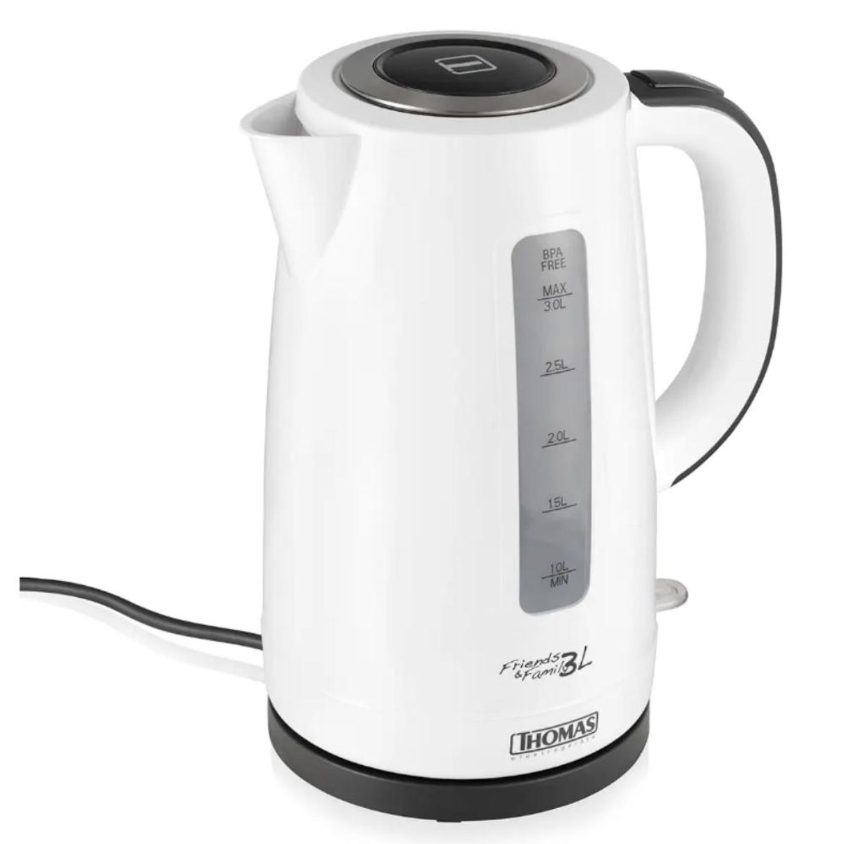 THOMAS - Hervidor Eléctrico Thomas TH-4351 3L 2200W Family & Friends