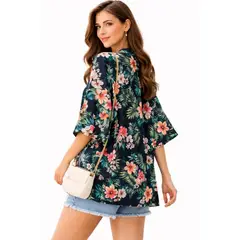 AGW - Kimono mujer estampado