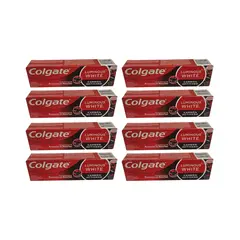 COLGATE - Pack 8 Pasta Colagte Luminous White Carbon Activado 90g