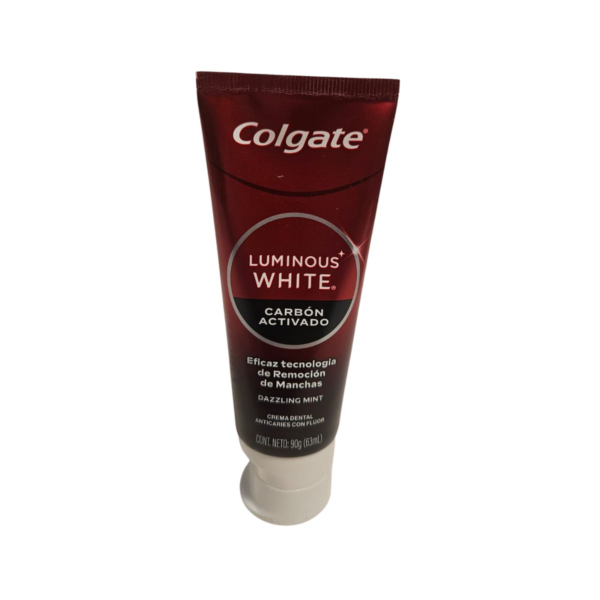 COLGATE - Pack 8 Pasta Colagte Luminous White Carbon Activado 90g