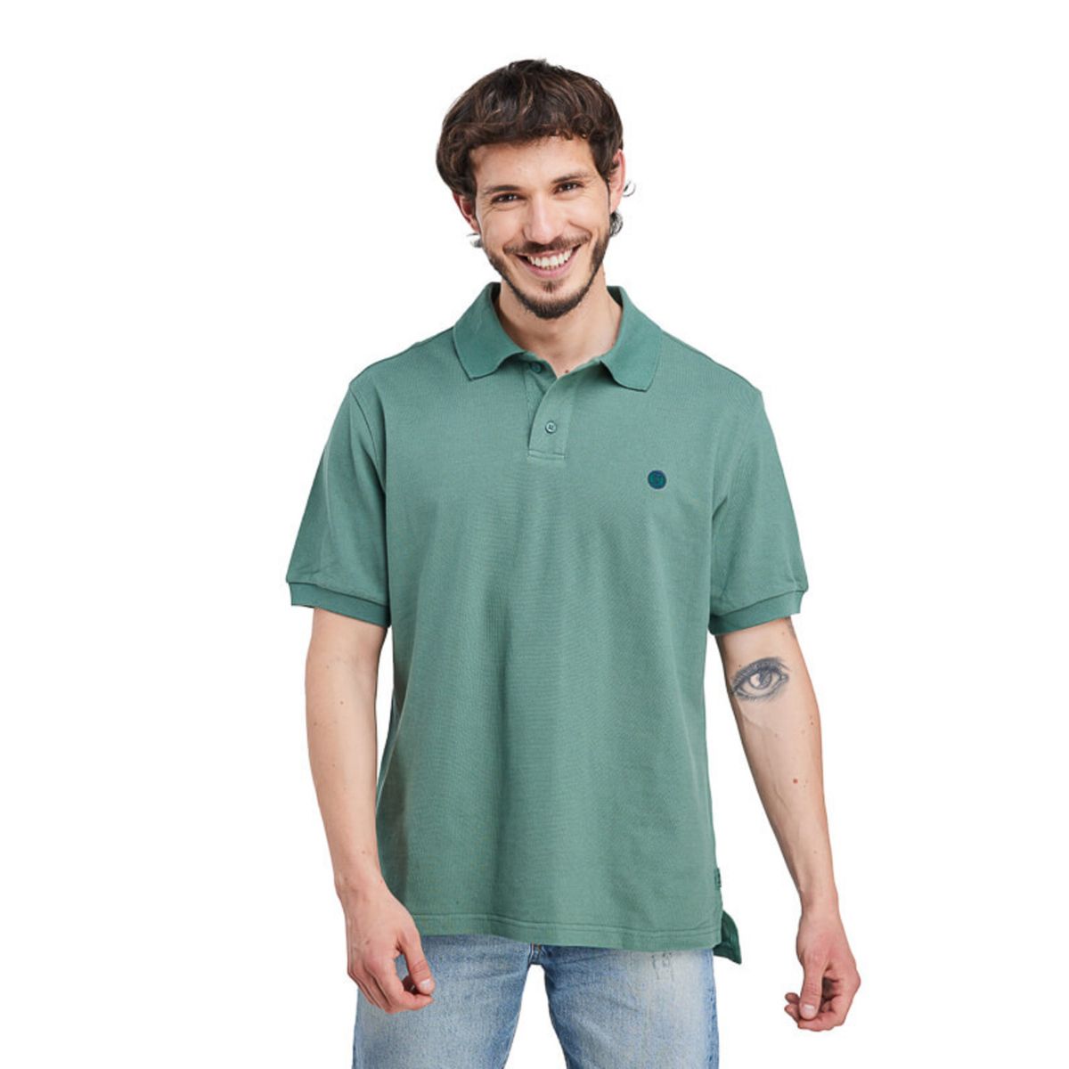 PANAMA JACK - Polera Hombre Casual Verde Panama Jack