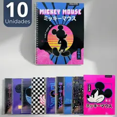 PROARTE - Pack 10 Cuadernos Universitarios Mickey Mouse 7mm 100 Hojas Diseños Surtidos