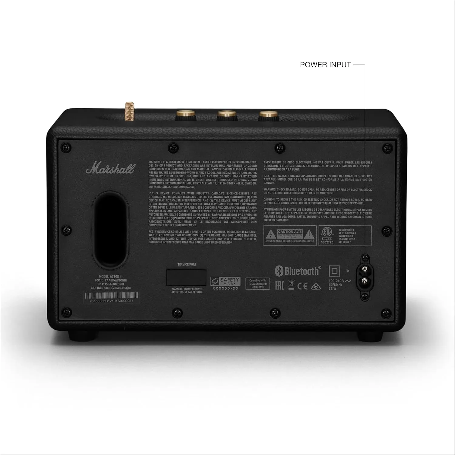 MARSHALL Parlante Bluetooth Marshall Acton III Negro