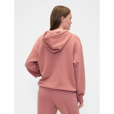 Imagen 2 del producto Polerón Mujer Con Gorro Sin Cierre Logo Naranjo