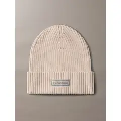CALVIN KLEIN - Gorro de Punto de Mezcla de Algodón y Cachemira