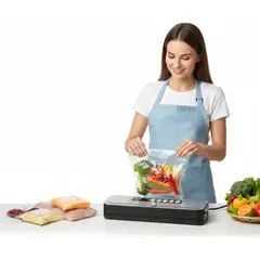 GENERICO - Maquina Selladora Al Vacio RAF R74000 110W Para Empacar Y Conservar Alimentos FIGOIMPORT.