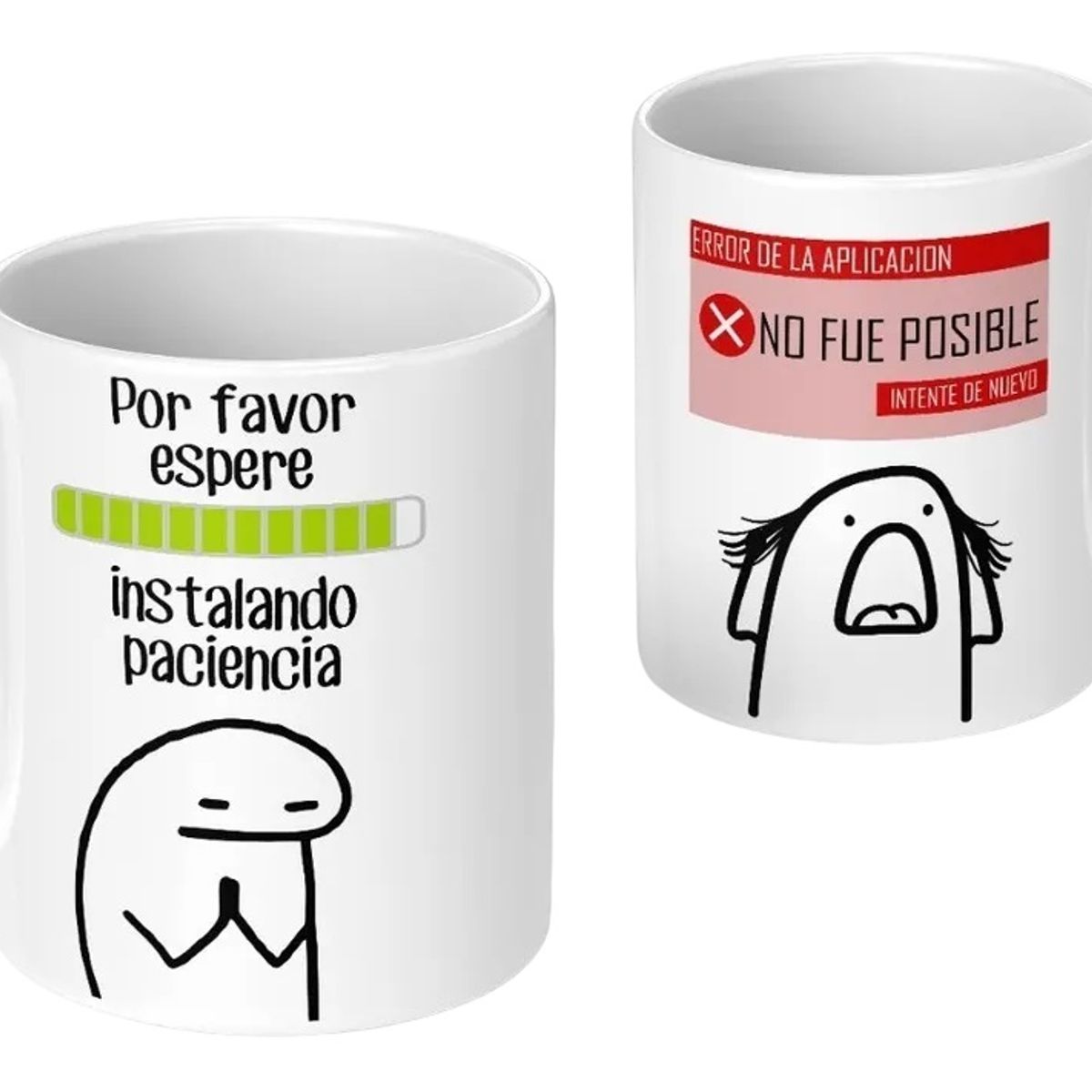 GENERICO - Tazon Taza Meme Flork Instalando Paciencia Ceramica 325 ml