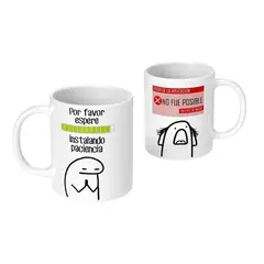 GENERICO - Tazon Taza Meme Flork Instalando Paciencia Ceramica 325 ml