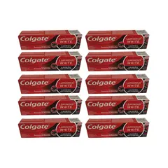 COLGATE - Pack 10 Pasta Colagte Luminous White Carbon Activado 90g