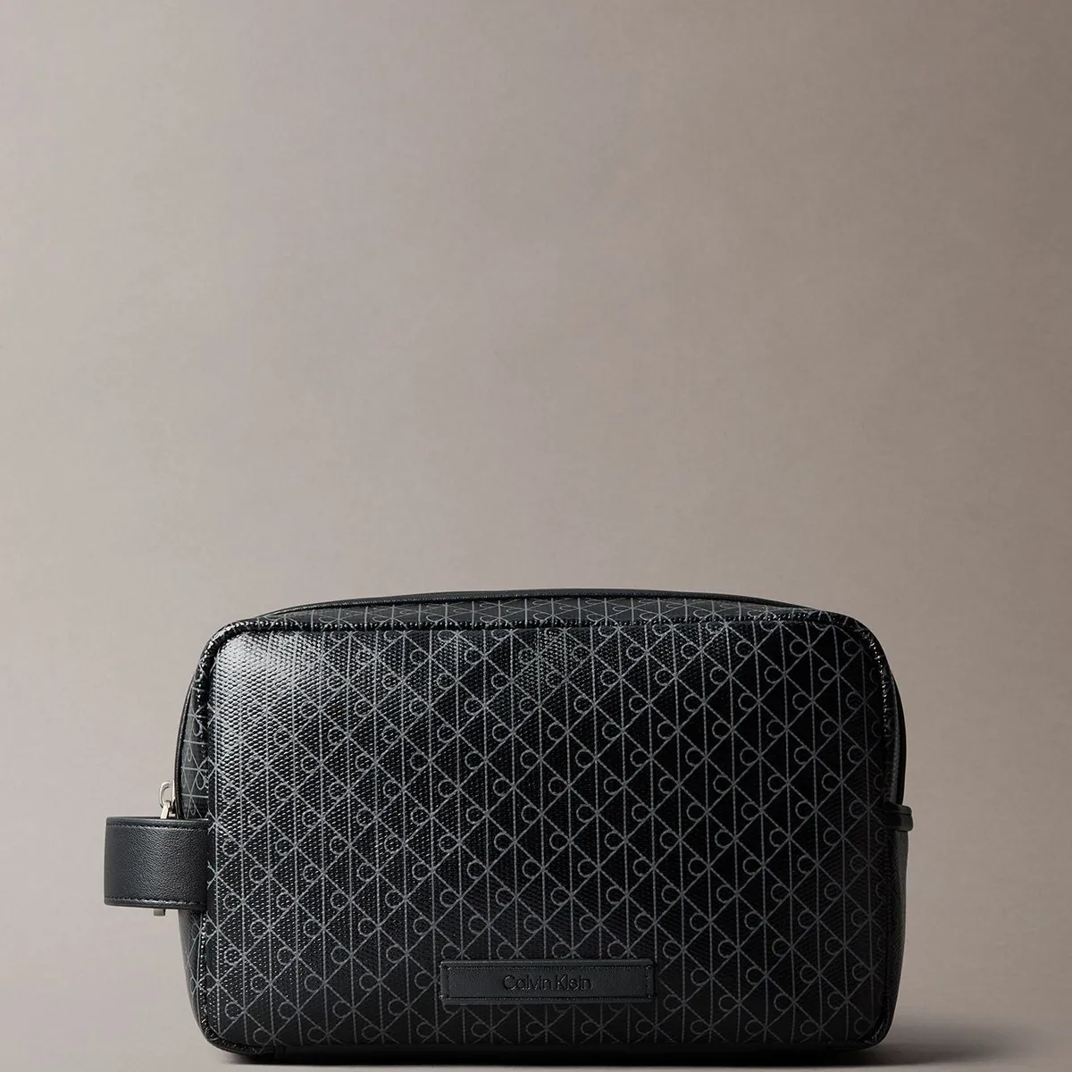 CALVIN KLEIN - Neceser con Estampado de Monograma Negro Calvin Klein