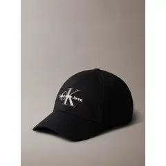 CALVIN KLEIN - Jockey con Logo Monograma Bordado Negro