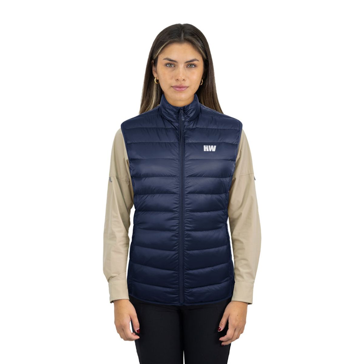 HARDWORK - Parka Pluma HW Pullay Pro Mujer Sin Manga Blue