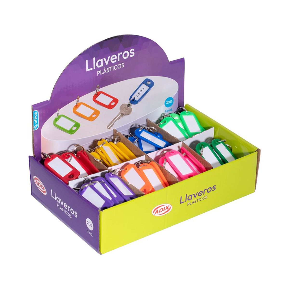 ADIX - Llavero Plástico Placa 200 un