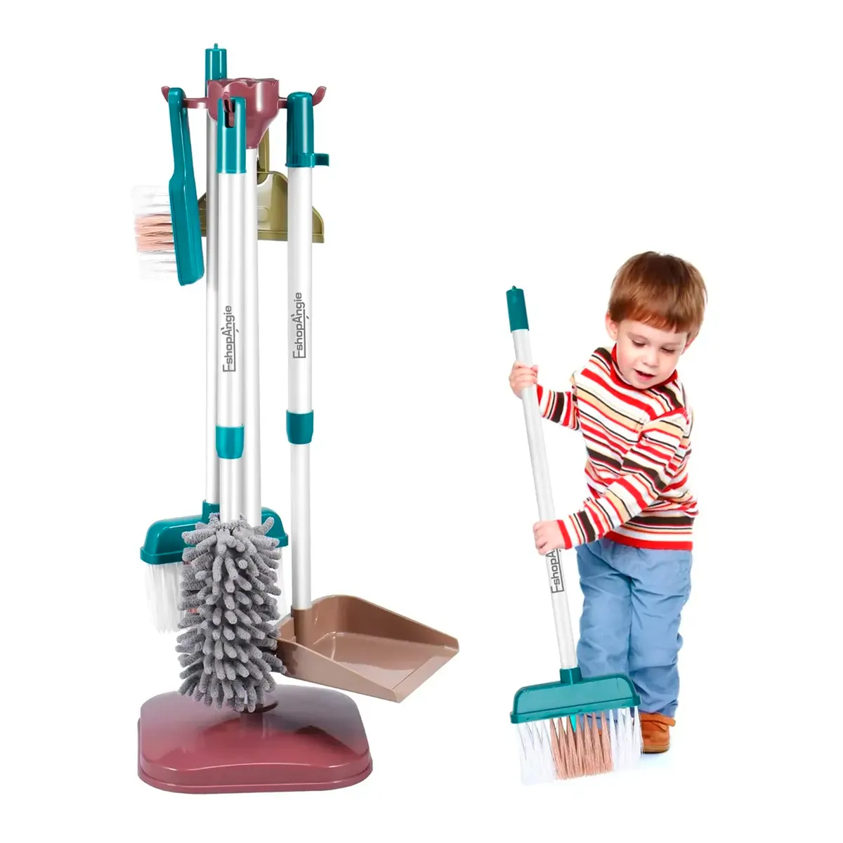 OFERTABKN - Juguete De Limpieza Set 8pcs Juego De Aseo Didáctico Niños