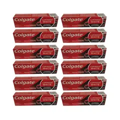 COLGATE - Pack 12 Pasta Colagte Luminous White Carbon Activado 90g