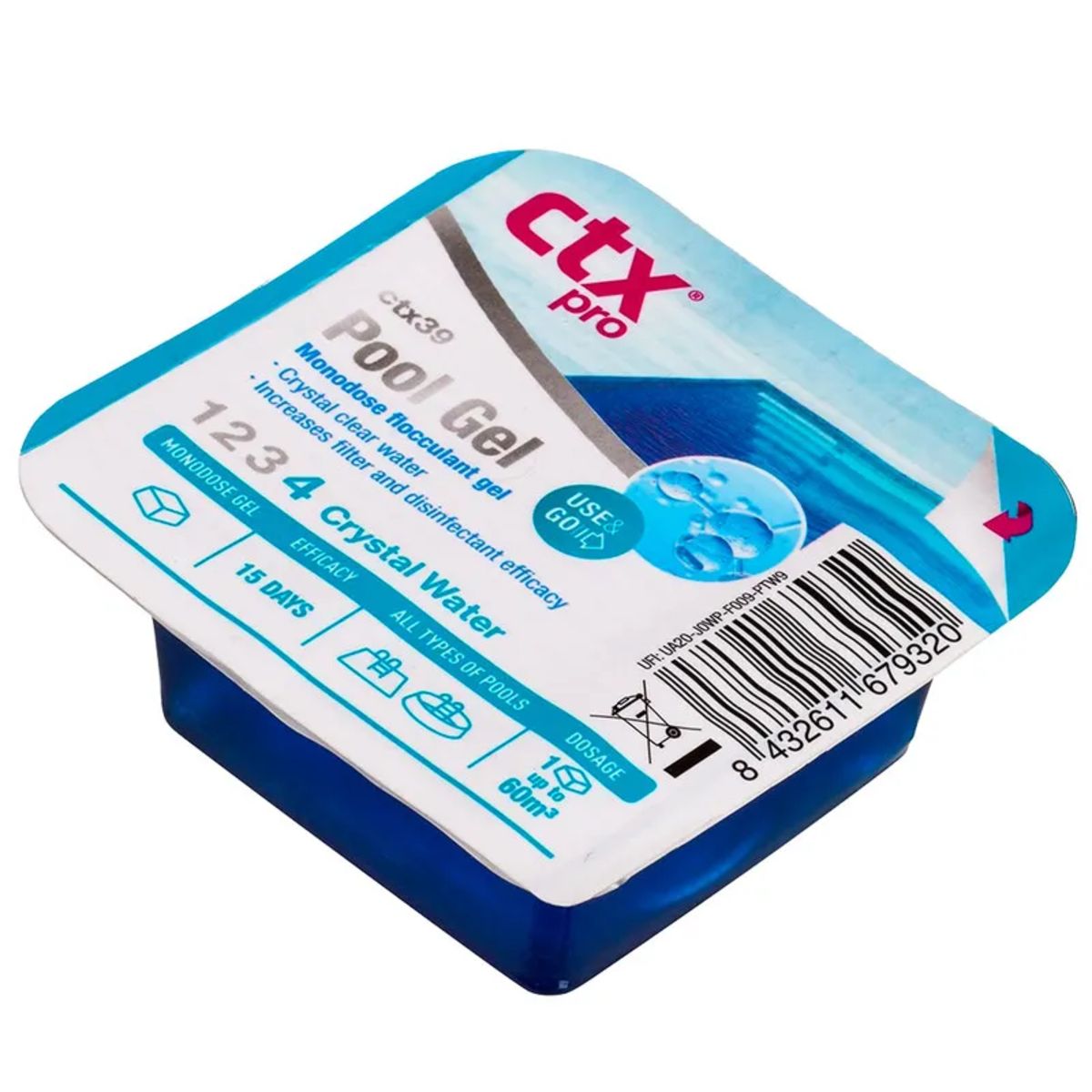 GENERICO - Clarificante Limpiafondos pool gel 90gr CTX-39 piscinas 10un