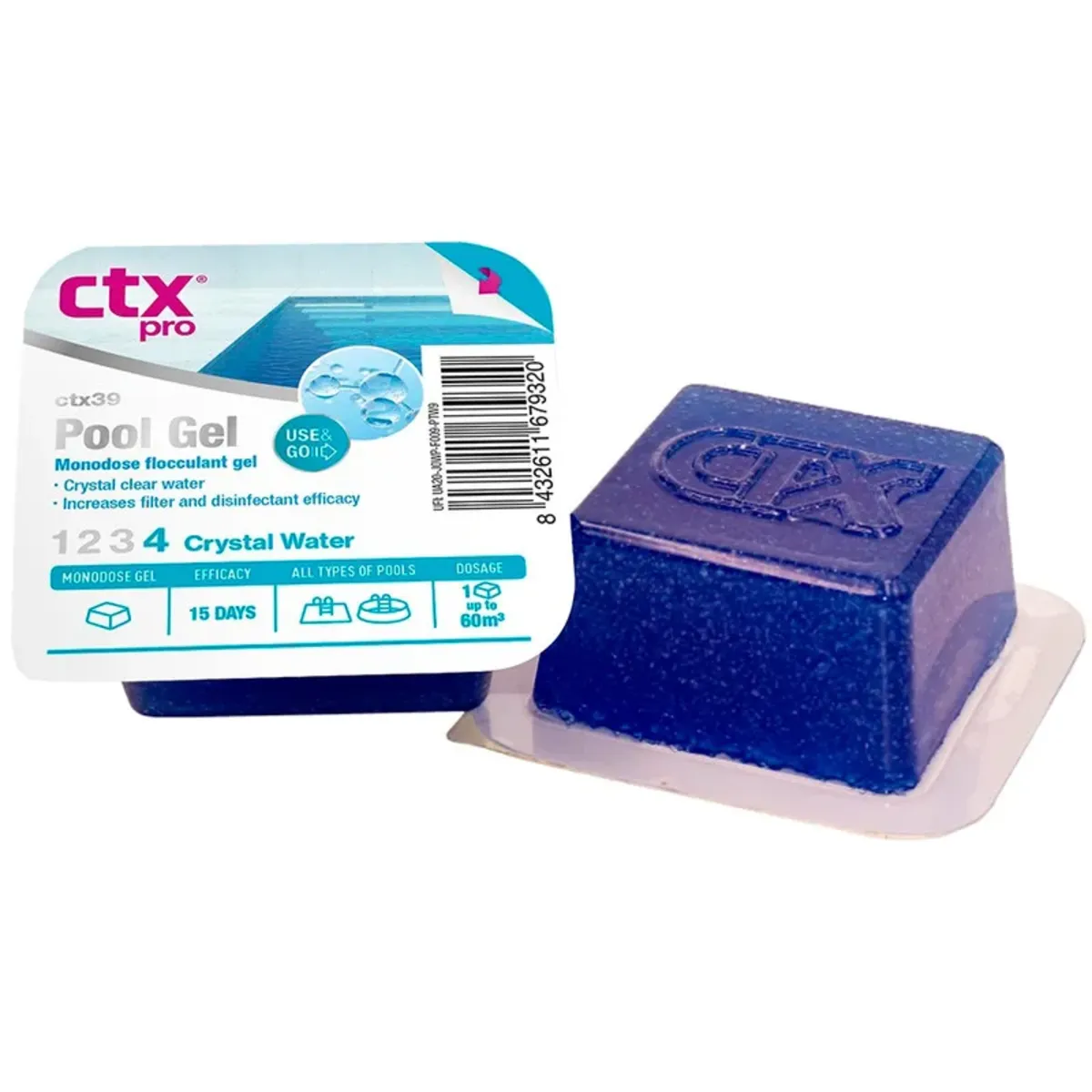 GENERICO - Limpiafondos Floculante clarificador pool gel 90gr CTX 39