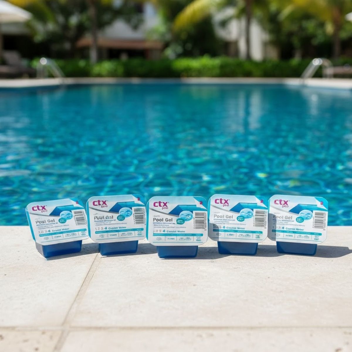 GENERICO - Limpiafondos Clarificante Pool gel 90gr CTX-39 piscina 5un